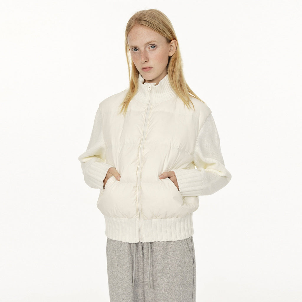 Country_Moment_650Fp_White_Duck_Down_Warm_Patchwork_Short_Stand_Collar_Women_Nylon_Down_Jackets_MISSTT
