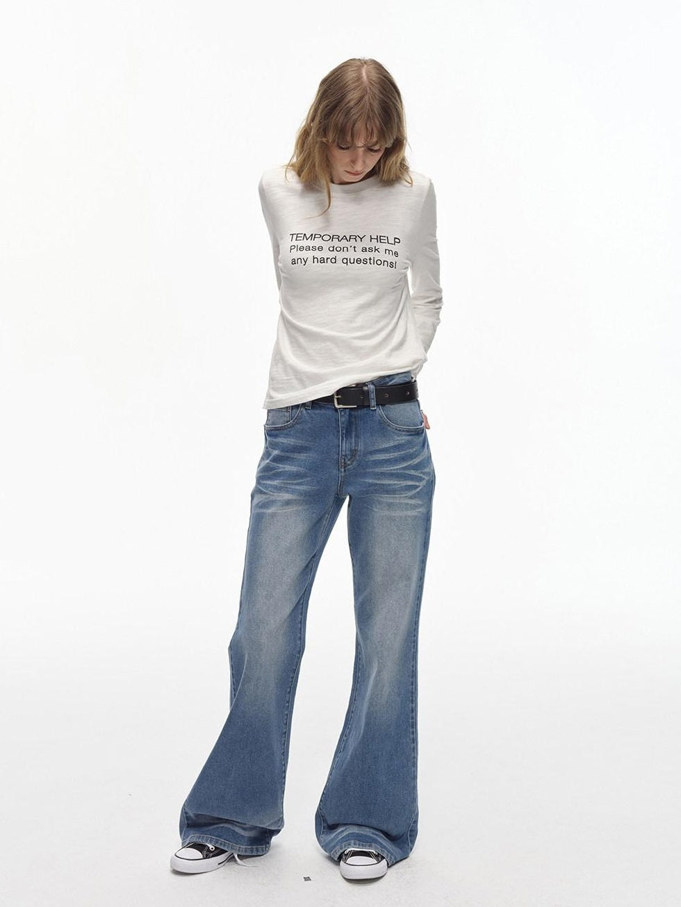 Country Moment Washed Cotton Breathable Graphic Unisex Standard Fit Long Sleeve T-Shirts