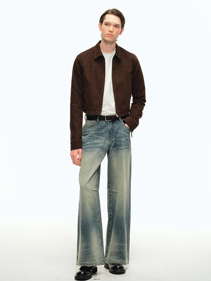 Country Moment 100 Percent Cotton Slim Fit Youthful Unisex Zip Collar Short Cropped Jackets