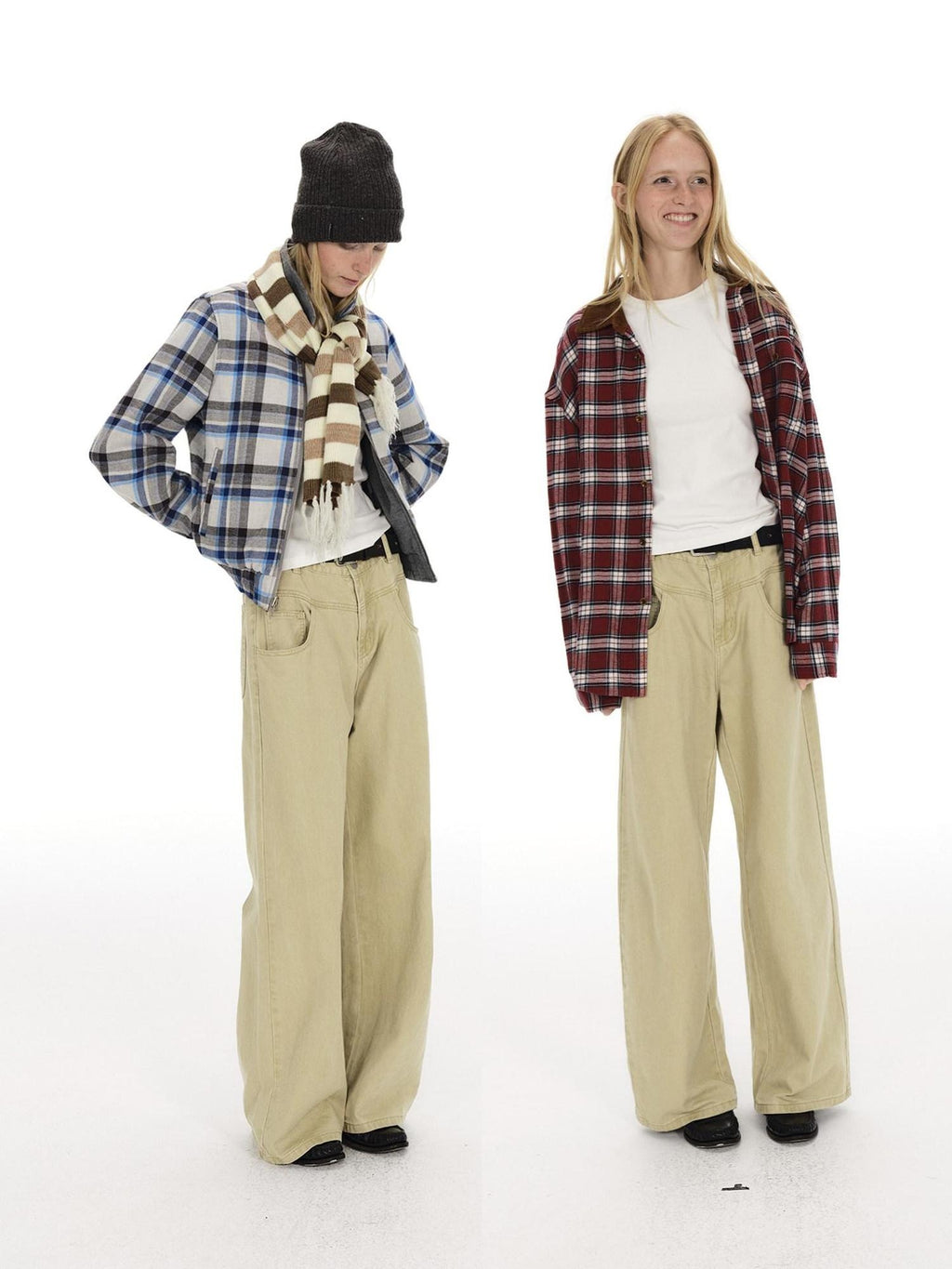 Country Moment Vintage Washed Mid Rise Zipper Flare Loose Casual Unisex Cotton Wide Leg Jeans