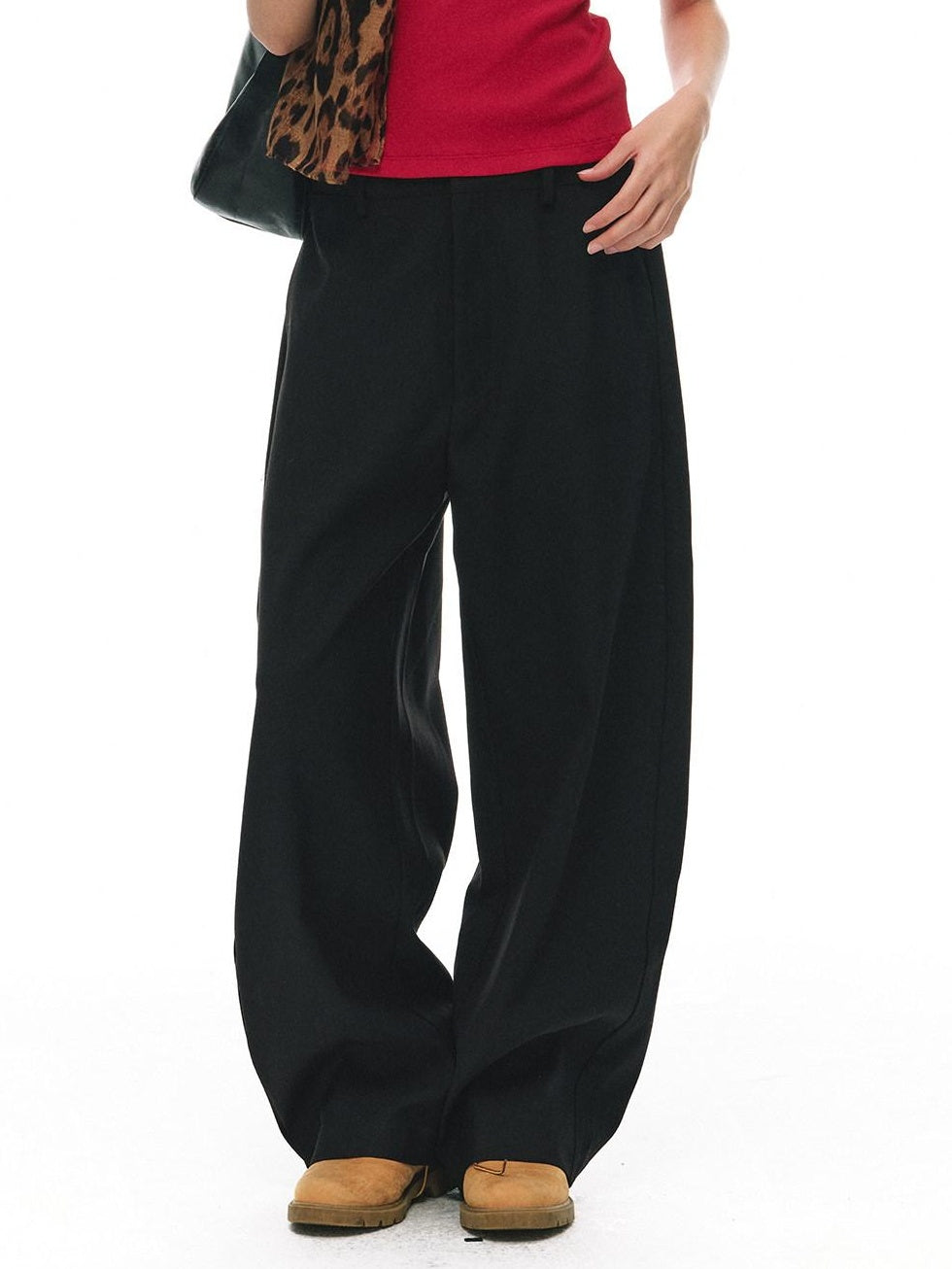 Country Moment Breathable Relaxed Fit Straight Leg Unisex Daily Polyester Viscose Cargo Pants