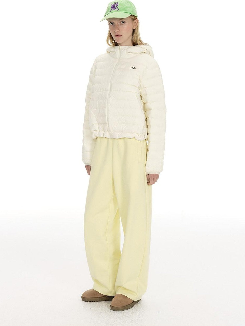 Country Moment 90 Percent White Duck Down Casual Short Hooded Zipper Women Down Jackets
