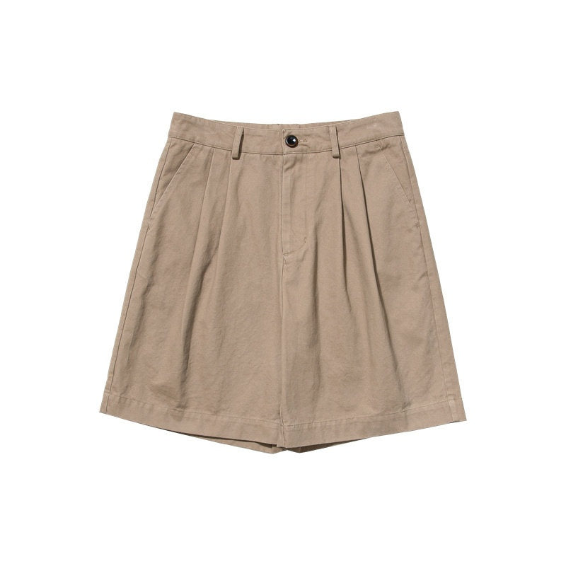Country_Moment_Pure_Cotton_Washed_Straight_Leg_Relaxed_Retro_Office_Pockets_Mid-Length_Shorts_MISSTT