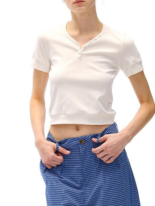 Country Moment Moisture Wicking Slim Fit Streetwear V-neck Unisex Cotton Short Sleeve T-Shirts