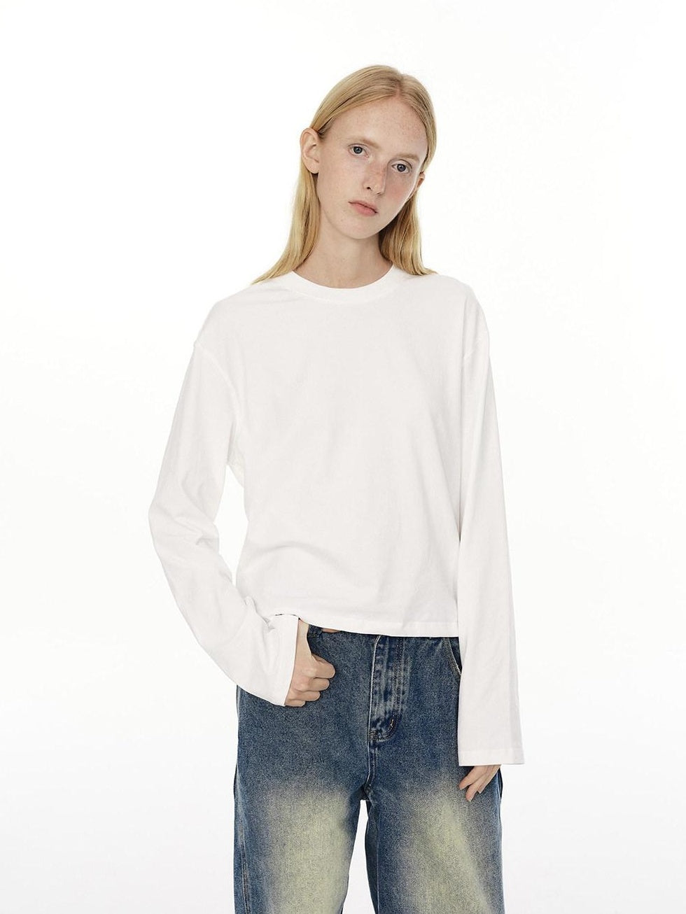 Country Moment Breathable Cotton Stretch Neutral Standard Fit Unisex Long Sleeve T-Shirts