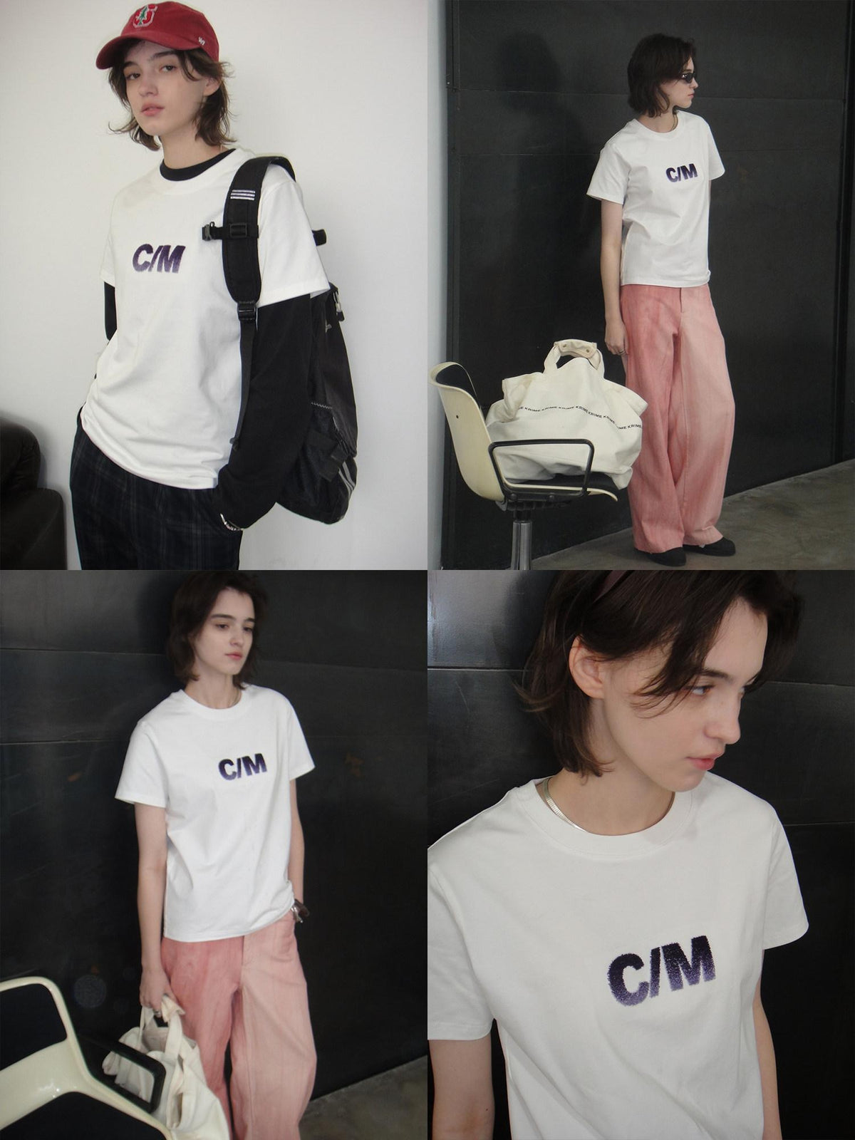 Country Moment Soft Embroidered Loose Fit Unisex Teen Cotton White Short Sleeve T-Shirts
