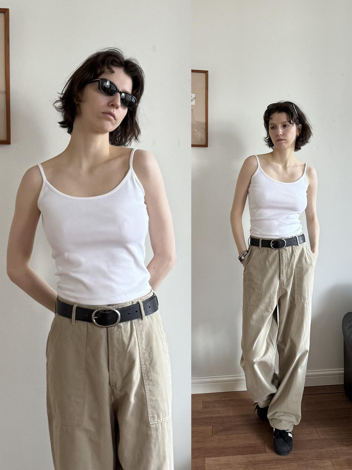 Country Moment Soft Stretch Cotton Slim Fit Cropped Tank Women Solid Unlined Camisoles