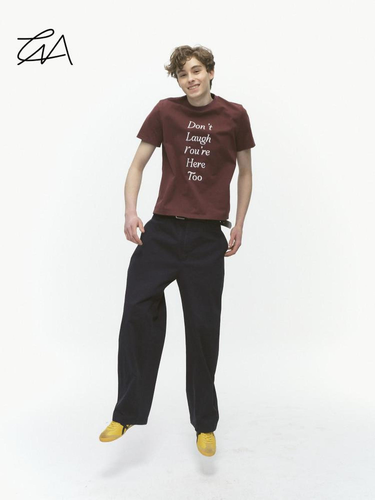 Country Moment 100% Cotton Relaxed Printed Crewneck Wine Red Graphic Short Sleeve T-Shirts