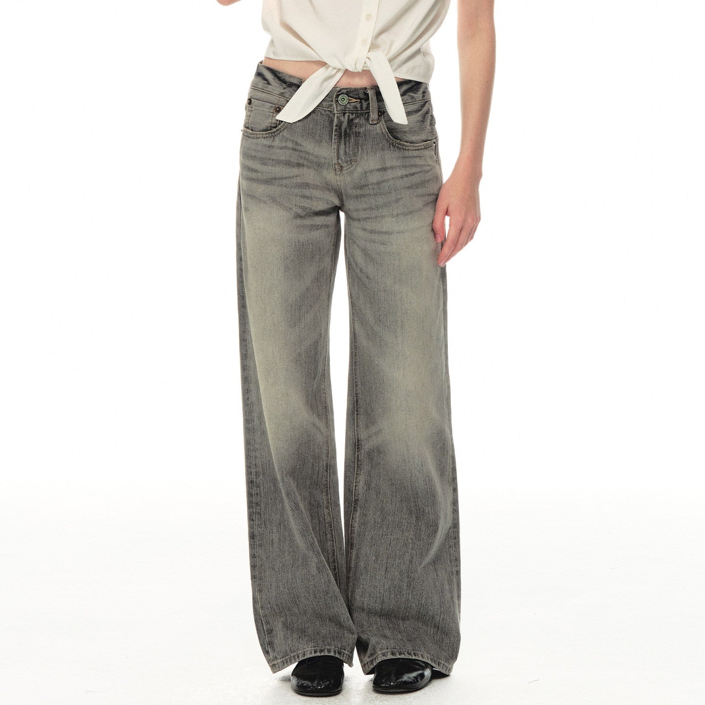 Country_Moment_100_Percent_Cotton_Breathable_Mid_Rise_Distressed_Gray_Women_Straight_Leg_Jeans_MISSTT