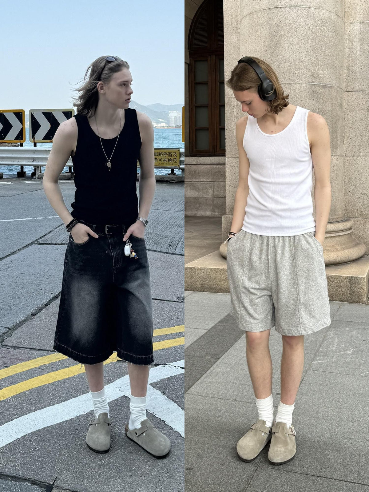 Country Moment Soft Stretch Slim Fit American Crew Neck Teen Casual Solid Cotton Tank Tops