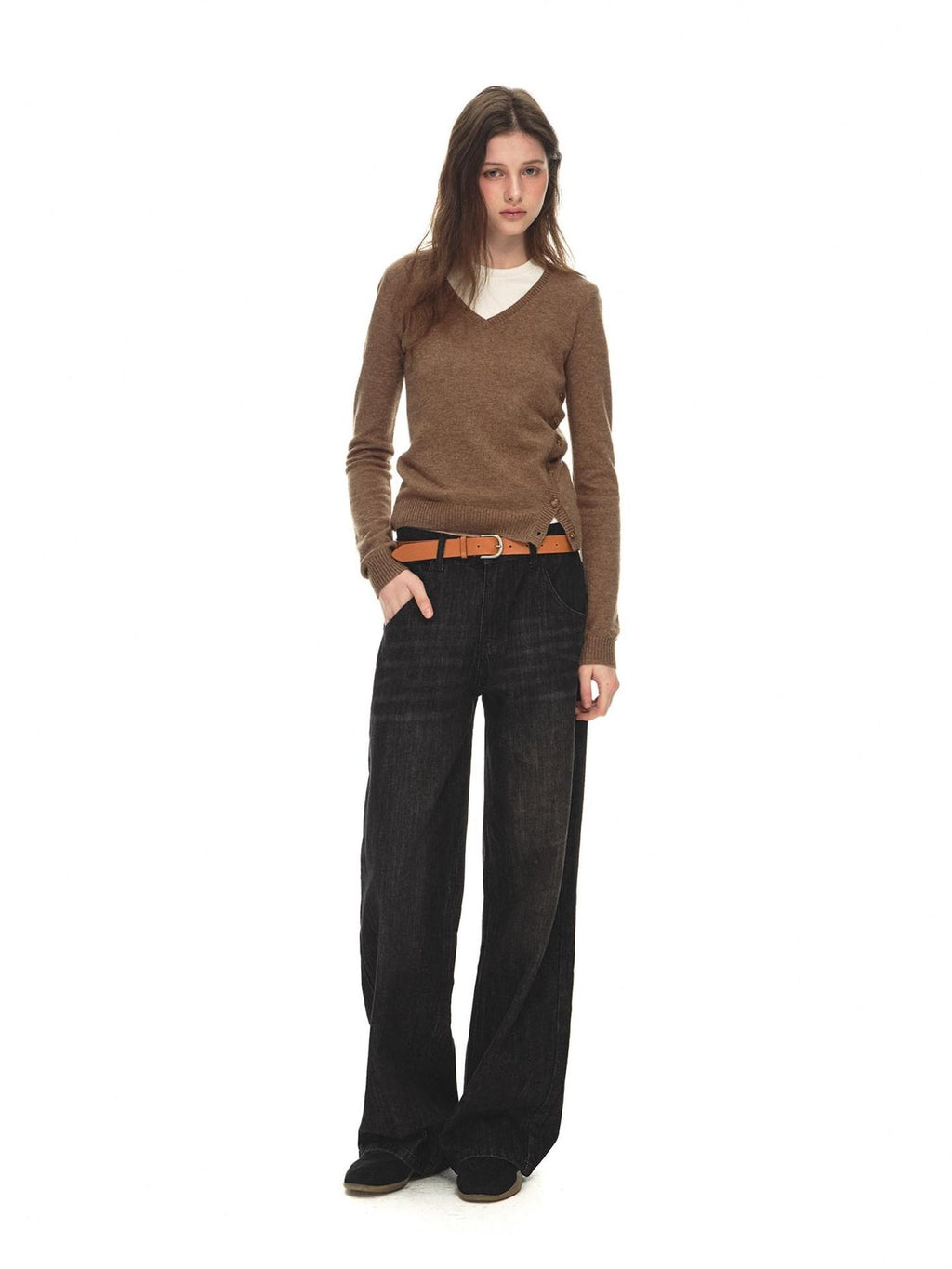 Country Moment Distressed Low Rise Cotton Non Stretch Casual Unisex Black Straight Leg Jeans
