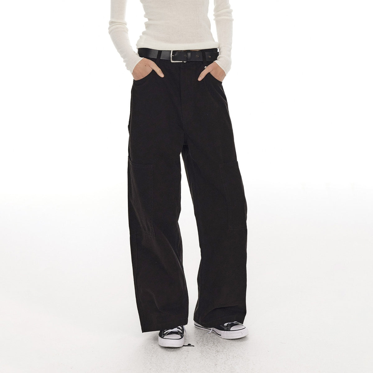 Country_Moment_100%_Cotton_High_Waist_Breathable_Loose_Wide_Leg_Pockets_Button_Fly_Cargo_Pants_MISSTT