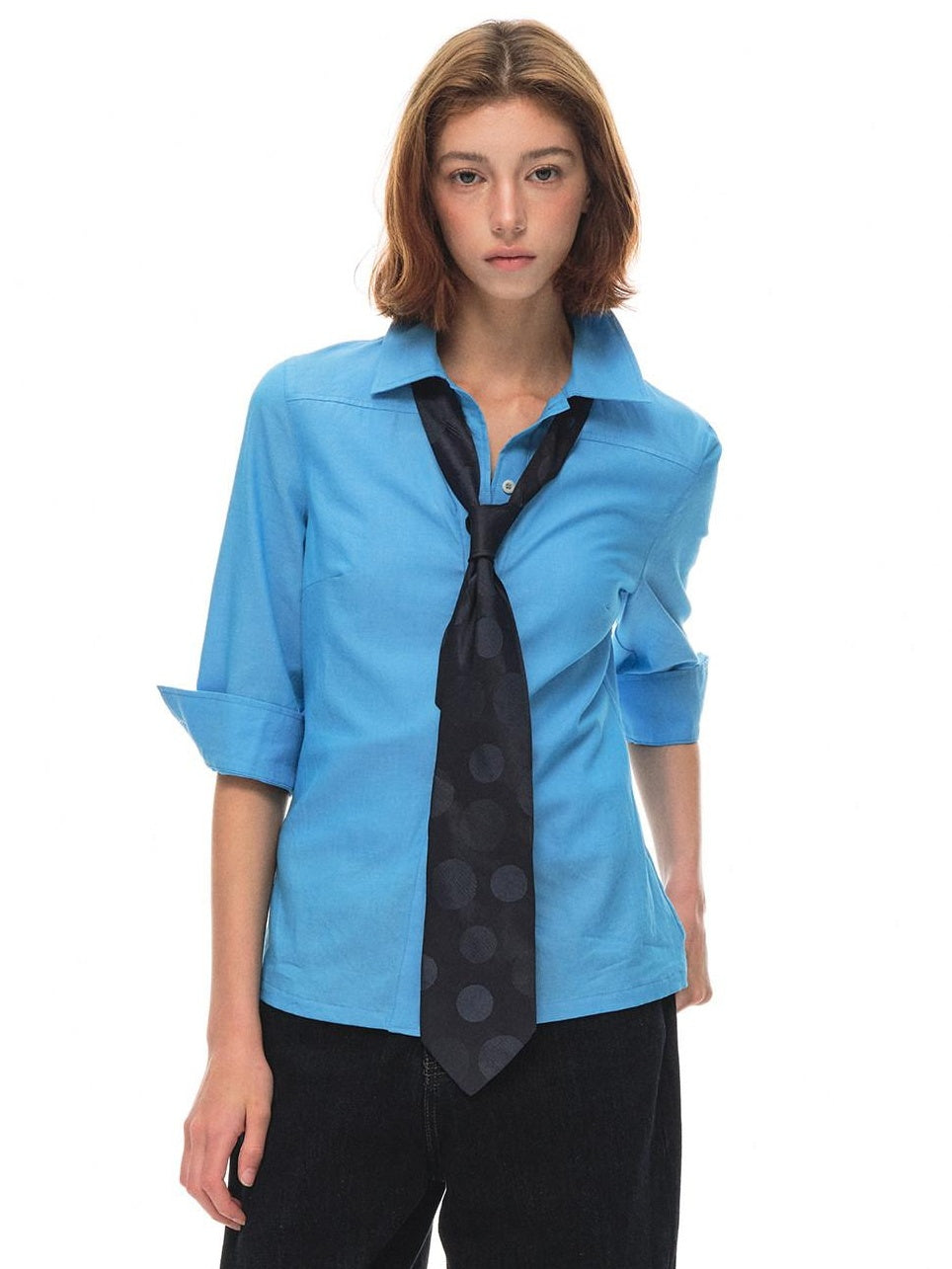 Country Moment Breathable Cotton Slim Fit Collared 3 4 Sleeve Pocket Women Citywalk Shirts
