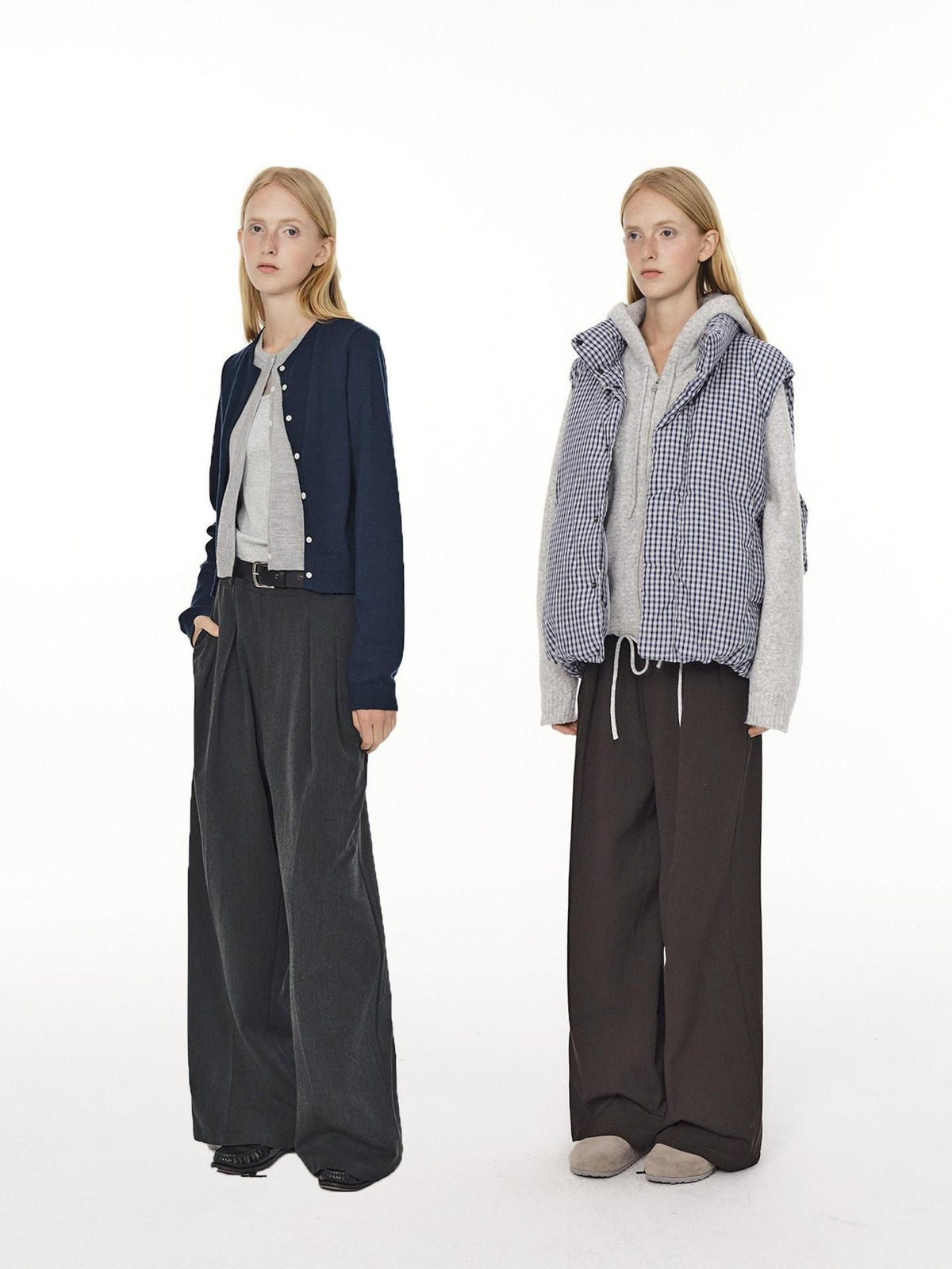 Country Moment Wrinkle Resistant Pleated Mid Rise Relaxed Straight Cut Casual Wide Leg Pants