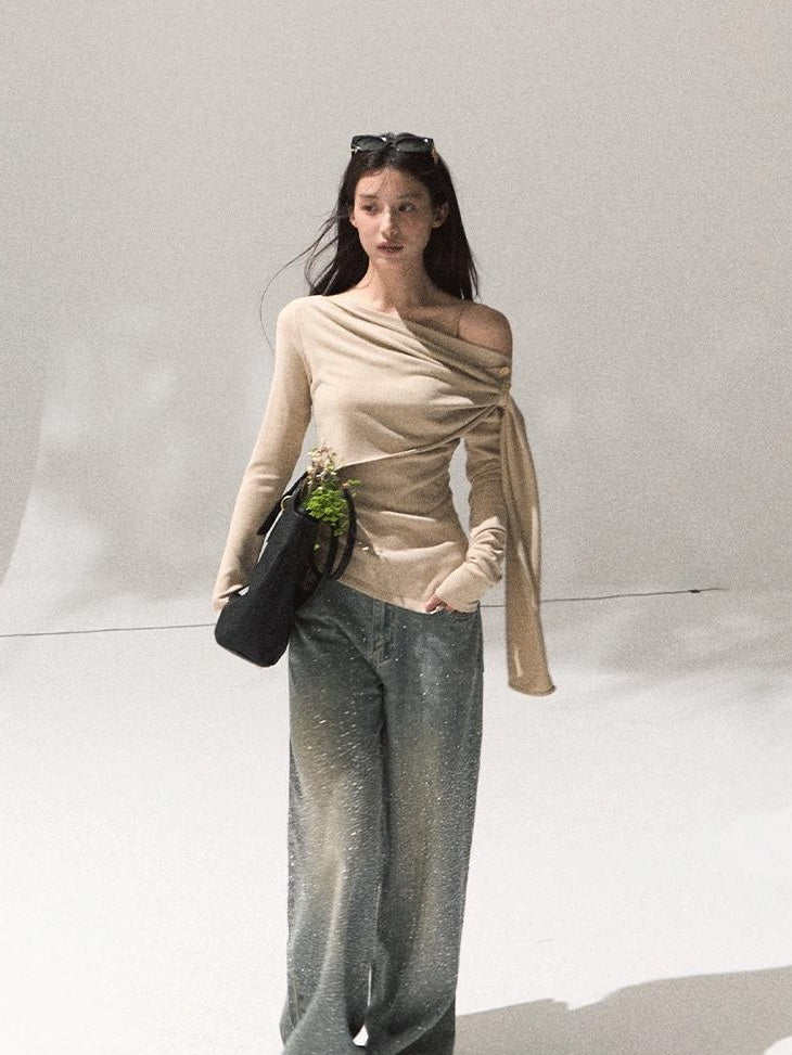 7 OAKMOO Soft Wrap Style Casual Slim Fit Women Cotton Viscose Blend Pullover Sweaters