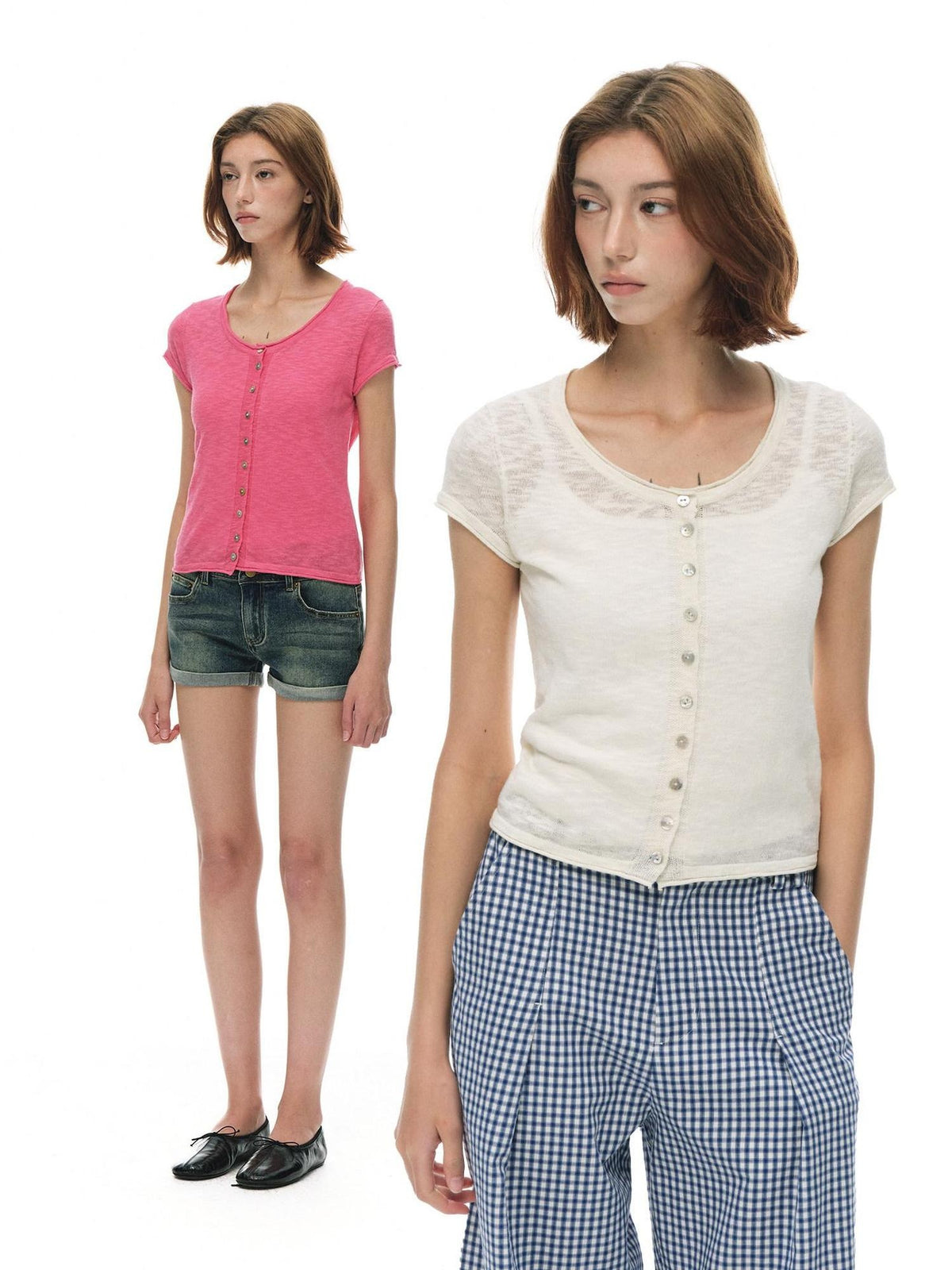 Country Moment Cooling Bamboo Cotton Slim Fit Crew Neck Women Casual Short Sleeve T-Shirts