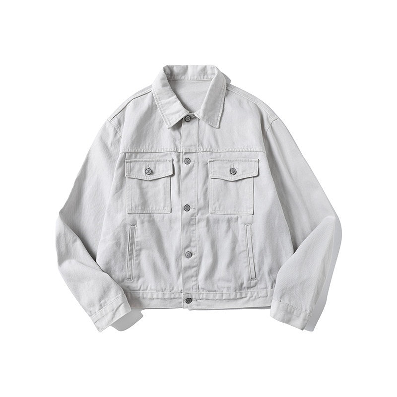 Country_Moment_Loose_Fit_Cropped_Lapel_Unisex_100_Percent_Cotton_Solid_Grey_Denim_Jackets_MISSTT