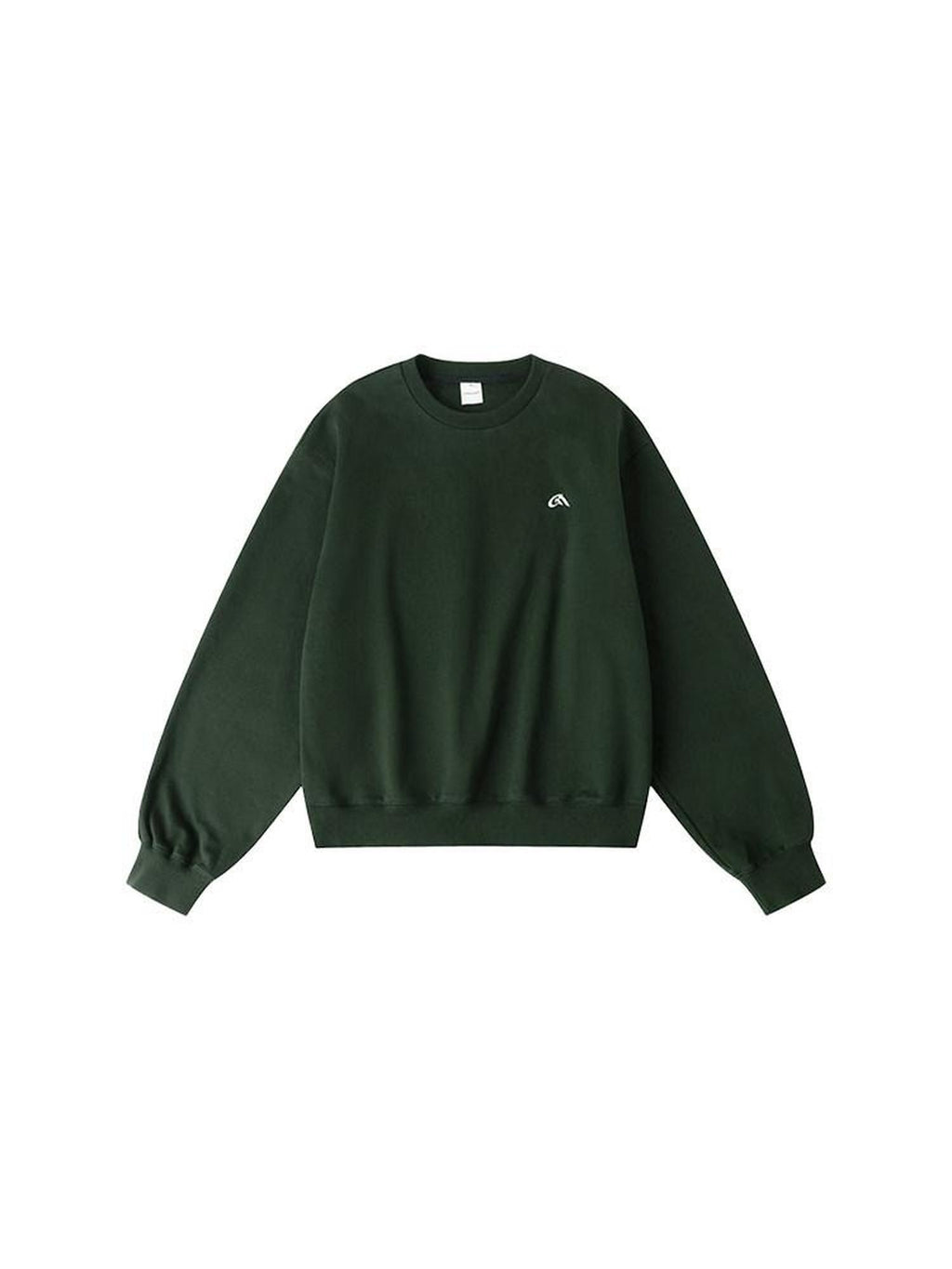 Country Moment Antibacterial 100% Cotton Embroidered Relaxed Unisex Teen Green Sweatshirt