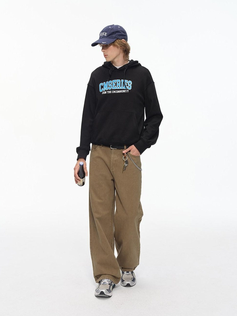Country Moment 100 Percent Cotton Loose Fit Pullover Ink Print American Youth Unisex Hoodie