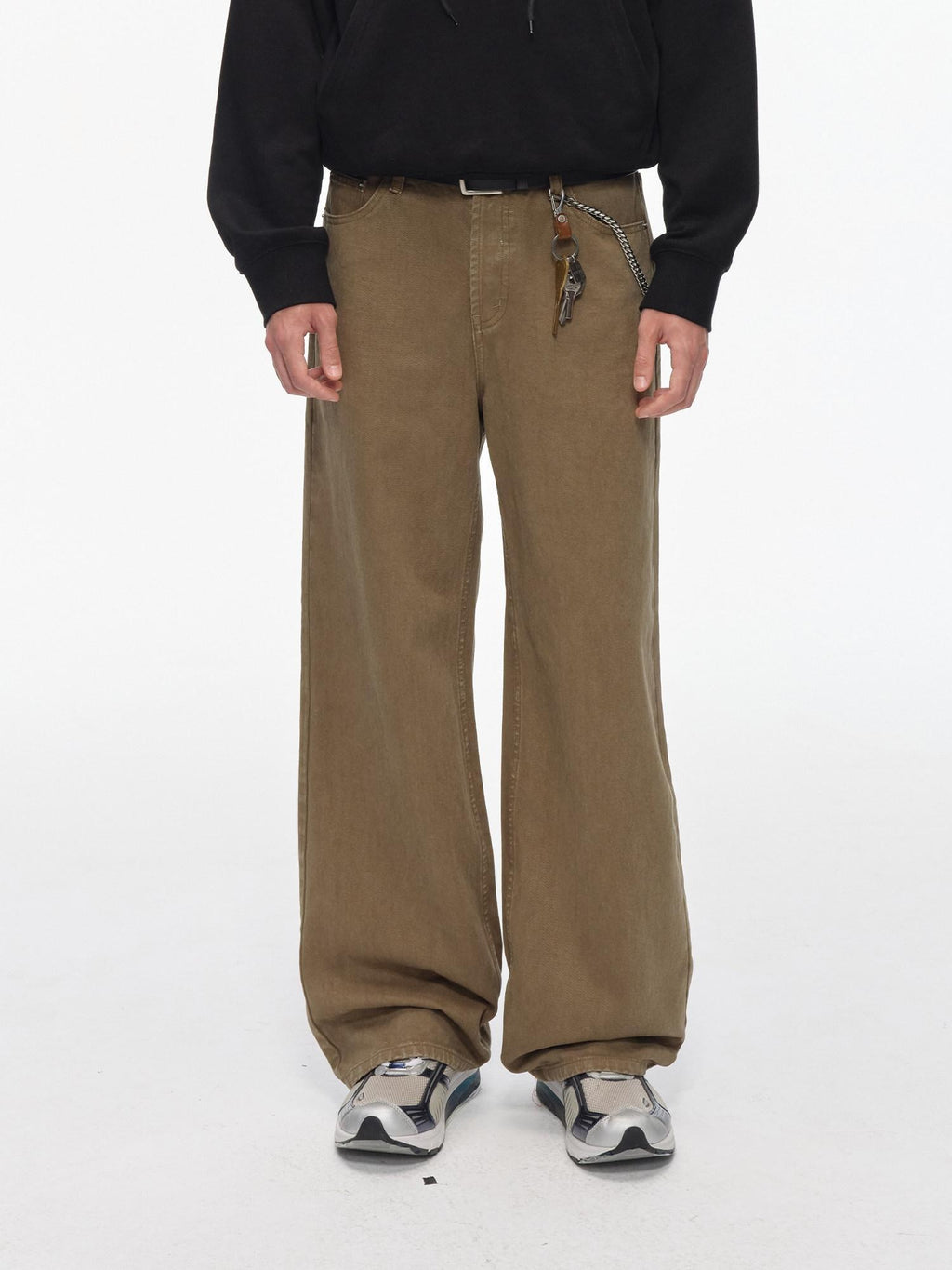Country Moment 100 Percent Cotton Mid Rise American Zip Fly Daily Camel Straight Leg Jeans