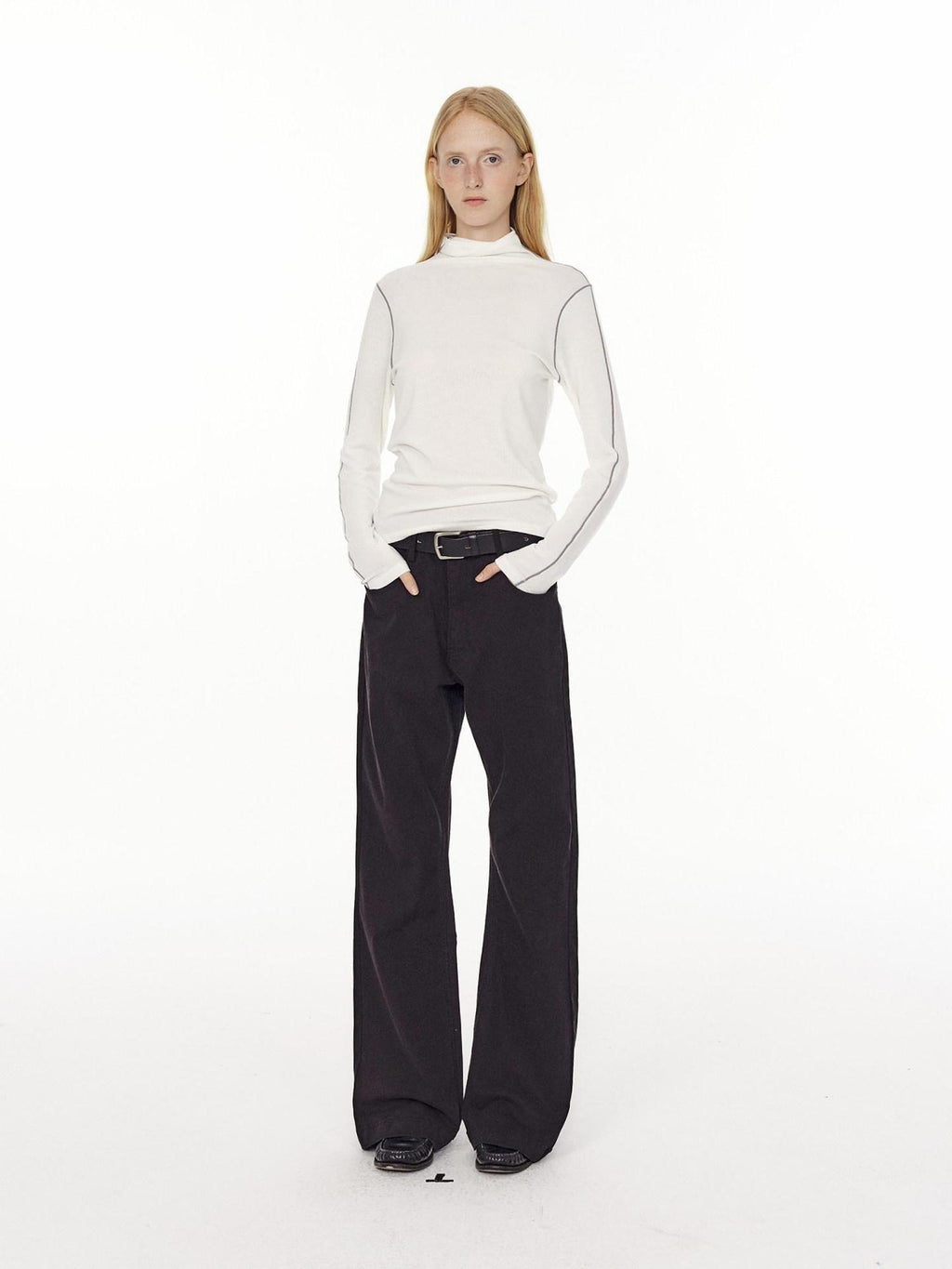 Country Moment Comfort Stretch Mid Rise Casual Straight Fit Cotton Blend Black Flared Jeans
