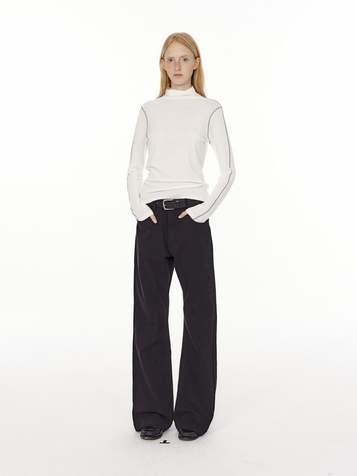 Country Moment Comfort Stretch Mid Rise Casual Straight Fit Cotton Blend Black Flared Jeans