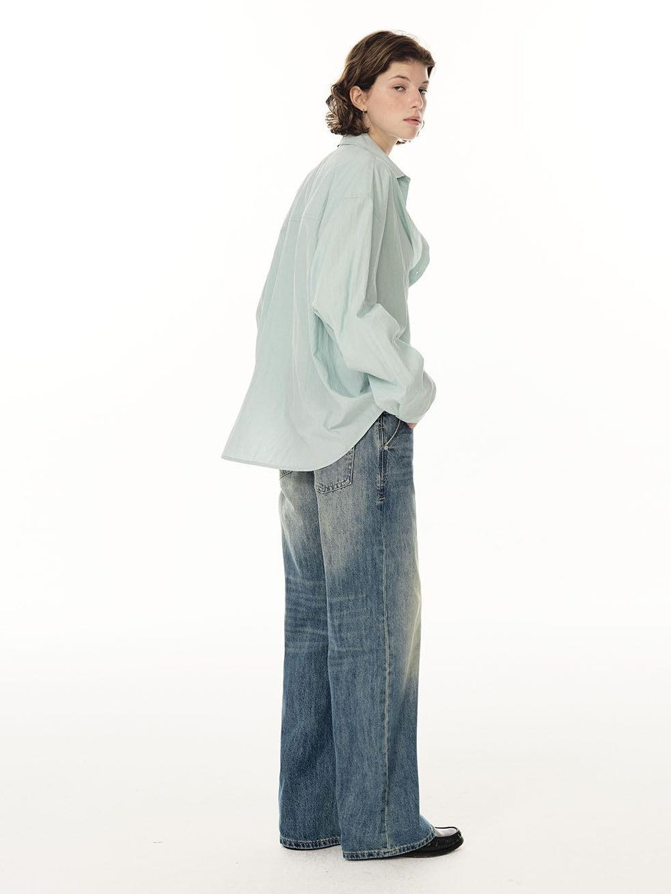 Country Moment Whiskered Mid Rise Deep Blue Cotton Blend Micro Stretch Straight Leg Jeans