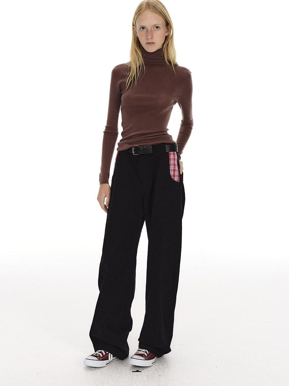 Country Moment Soft 100 Percent Wool Slim Turtleneck Pullover Women Casual Commute Sweaters