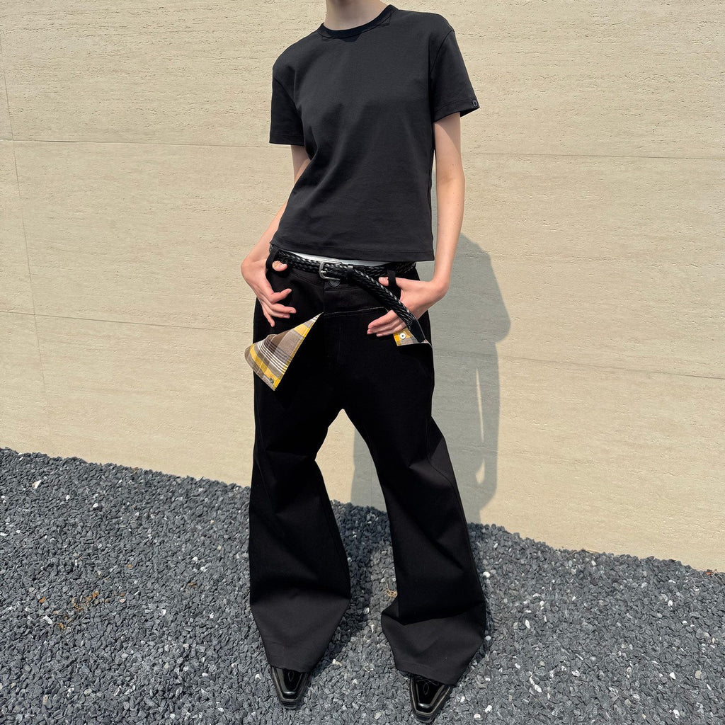 CasseSango_Comfortable_Loose_Fit_Trendy_Youth_Everyday_Solid_Black_White_Flared_Pants_MISSTT