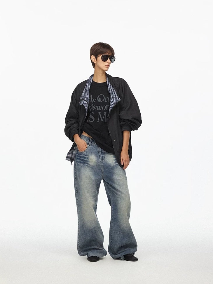 LoalaOffice 100 Percent Cotton Soft Loose American Patchwork Camo Print Women Tops