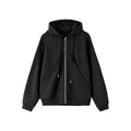 LoalaOffice_100_Percent_Cotton_Street_Loose_Fit_Hooded_Zip_Cardigan_Women_Black_Outerwear_MISSTT