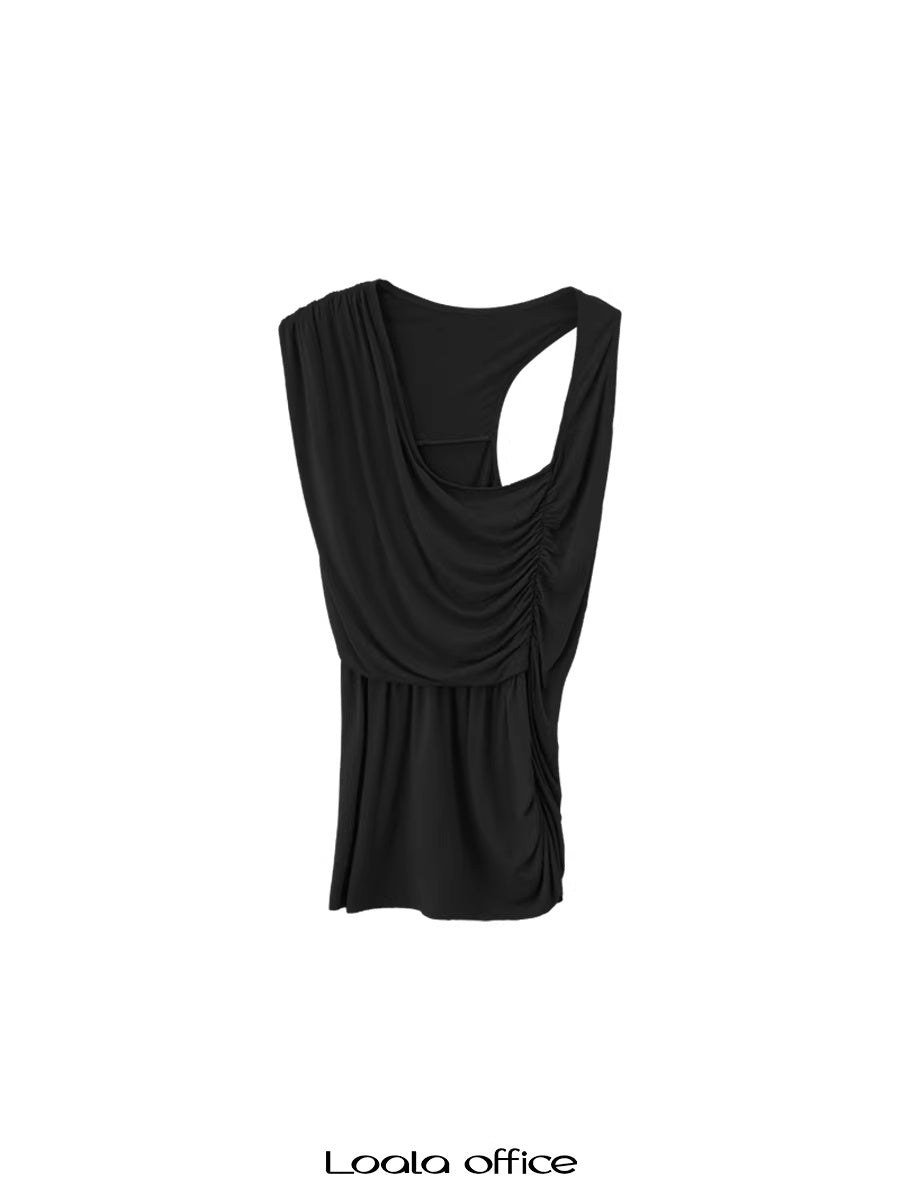 LoalaOffice_Backless_Cotton_Stretch_Straight_Fit_Original_Pullover_Women_Tank_Top_Tops_MISSTT