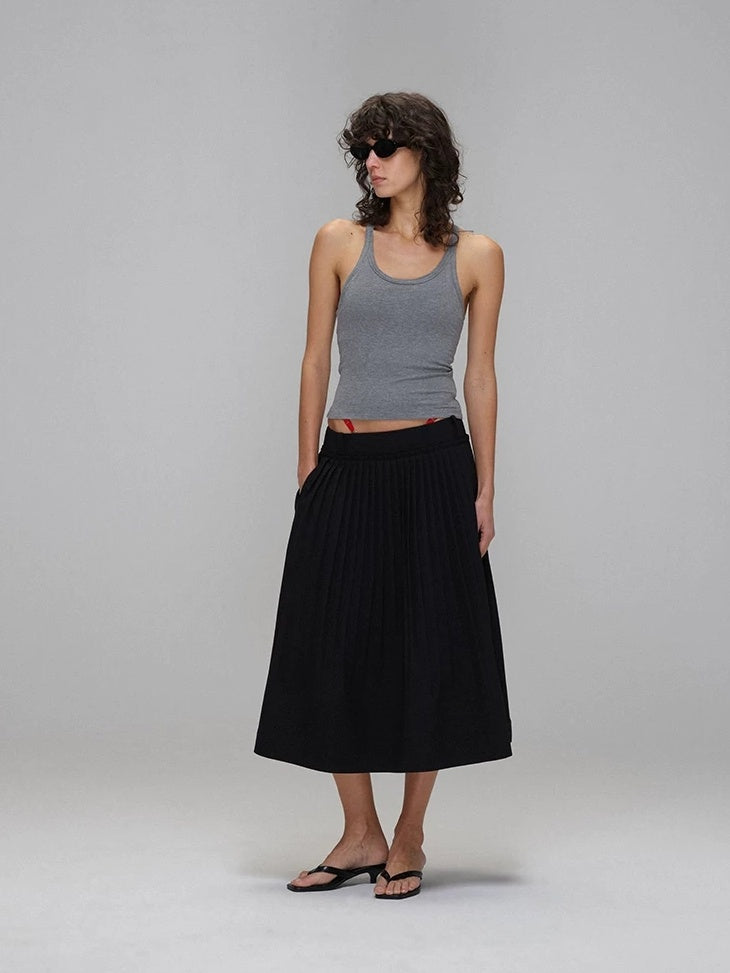 LoalaOffice Backless Padded Lyocell Original Design Slim Fit Women Tank Top Tops