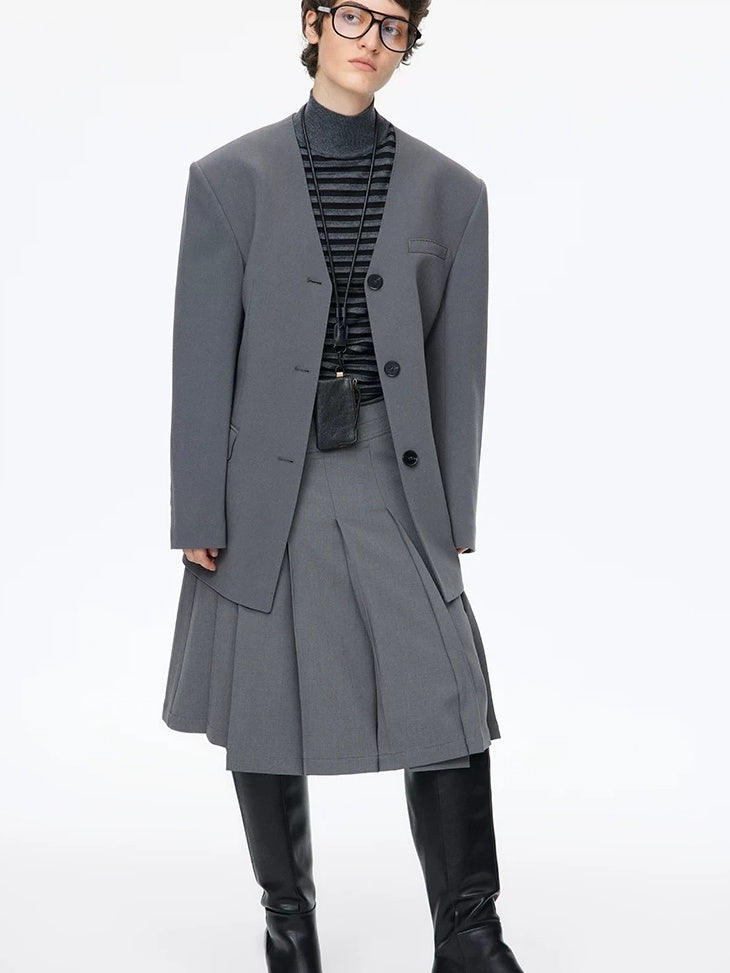 LoalaOffice Black Genuine Leather Hoodie Boxy European Streetwear Women Youth Casual Tops