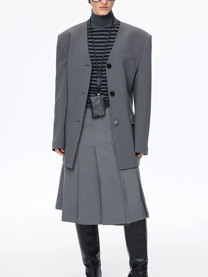 LoalaOffice Black Genuine Leather Hoodie Boxy European Streetwear Women Youth Casual Tops