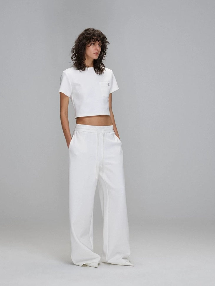 LoalaOffice Breathable Cotton Blend Casual Loose Embroidered Printed Women Short Sleeve Tops