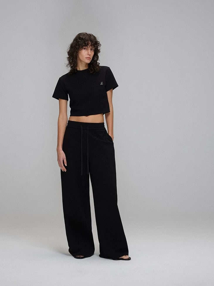 LoalaOffice Breathable Cotton Blend Casual Loose Embroidered Printed Women Short Sleeve Tops