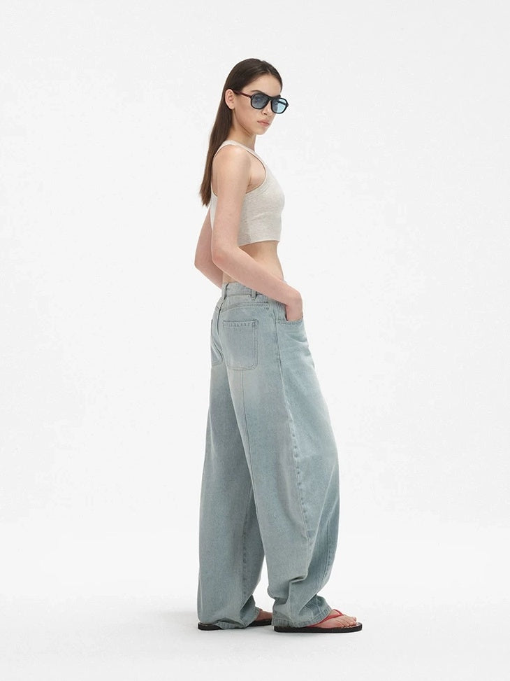 LoalaOffice Breathable Cotton Blend Cropped Strappy Office Heather Gray Tank Tops