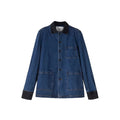 LoalaOffice_Original_Design_Loose_Colorblock_Midlength_Lapel_Button_Women_Cotton_Outerwear_MISSTT