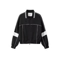 LoalaOffice_Original_Design_Loose_Fit_Patchwork_Zip_Front_Stand_Collar_Women_Black_Outerwear_MISSTT