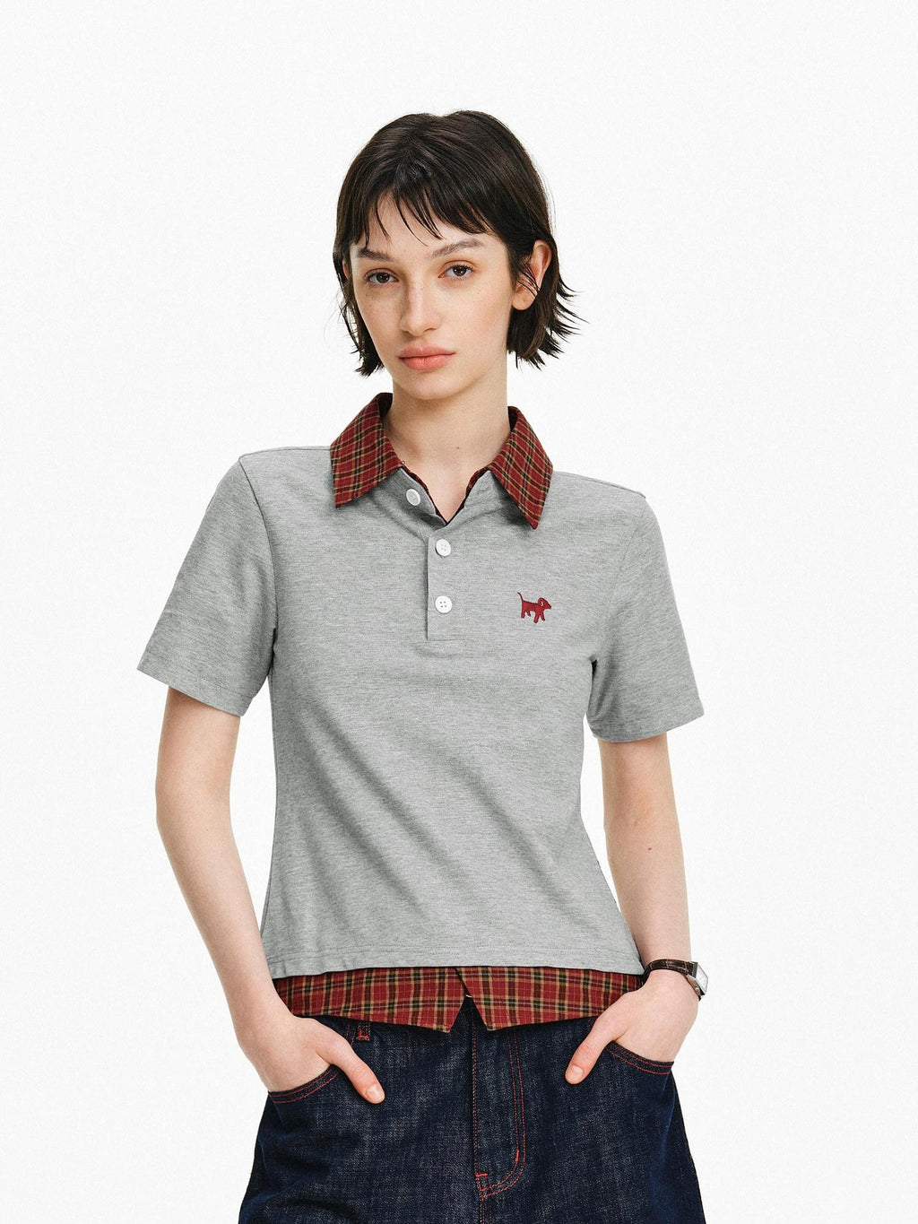 PCLP 100% Cotton Loose Fit Modern Youth Casual Navy Short Sleeve T-Shirt