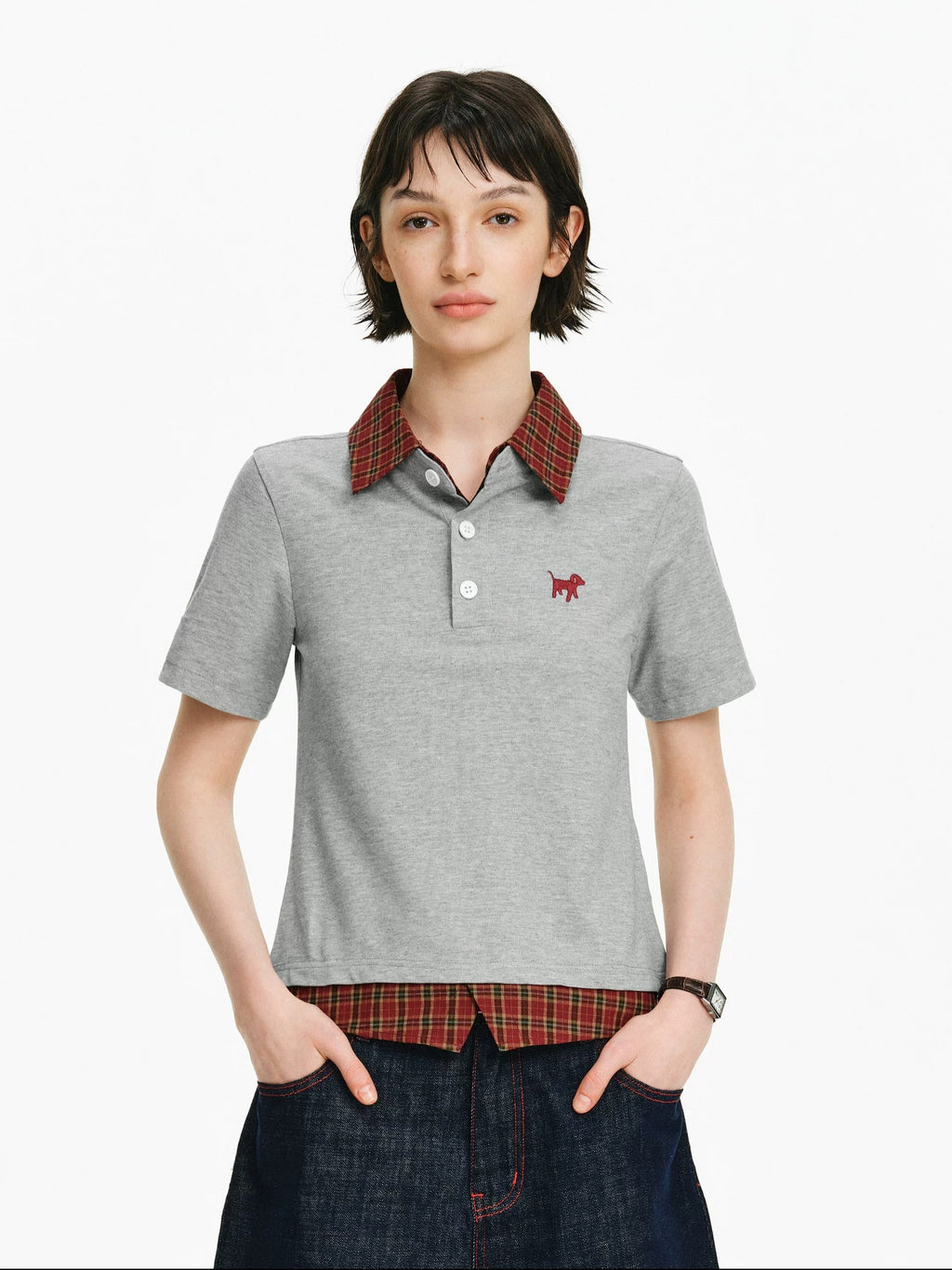 PCLP 100% Cotton Loose Fit Modern Youth Casual Navy Short Sleeve T-Shirt