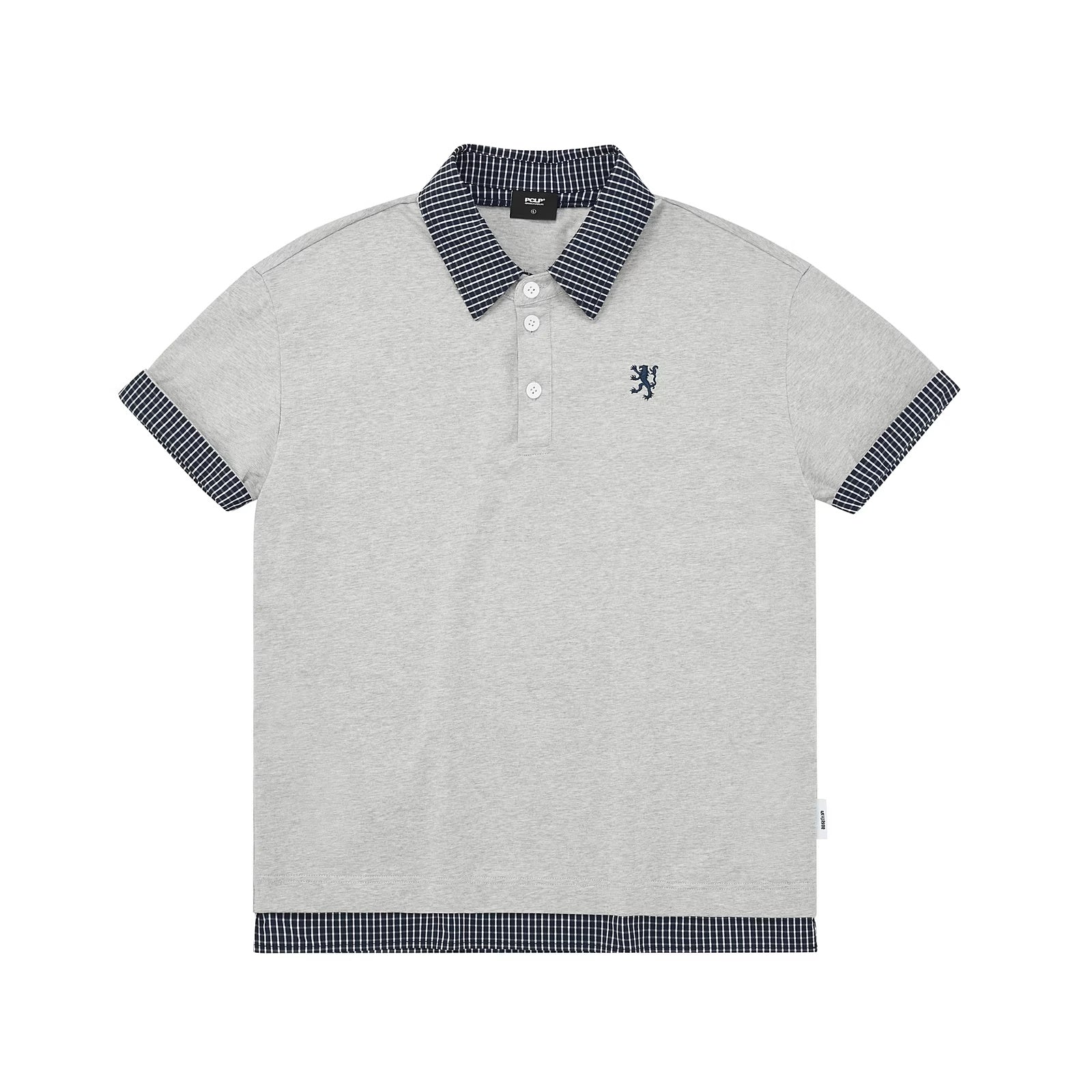 PCLP_100%_Cotton_Loose_Modern_Short_Sleeve_Casual_Women_Black_Gray_T-Shirt_MISSTT