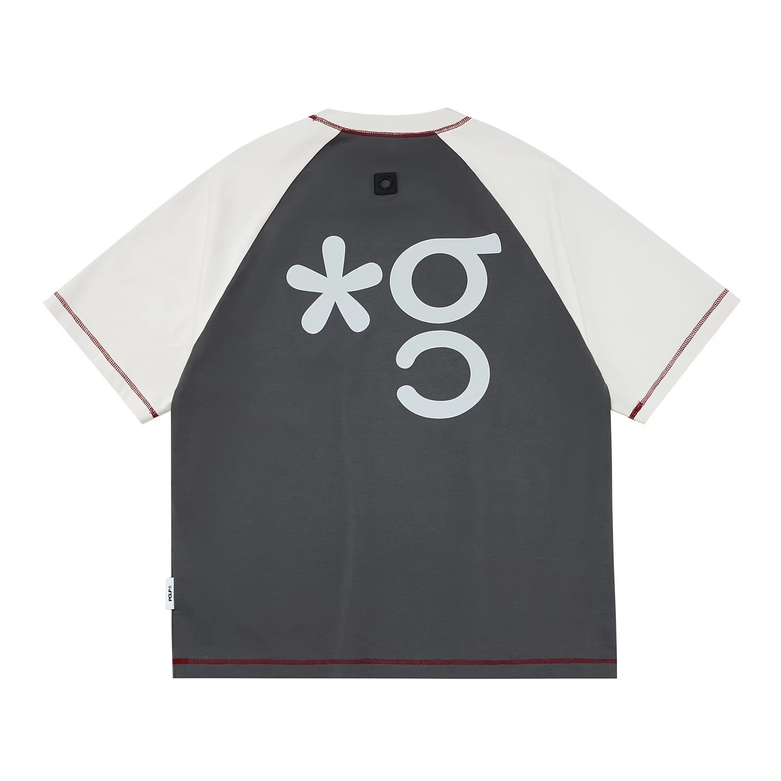 PCLP_100_Percent_Cotton_Loose_Fit_Casual_Women_Short_Sleeve_White_Gray_T-Shirt_MISSTT