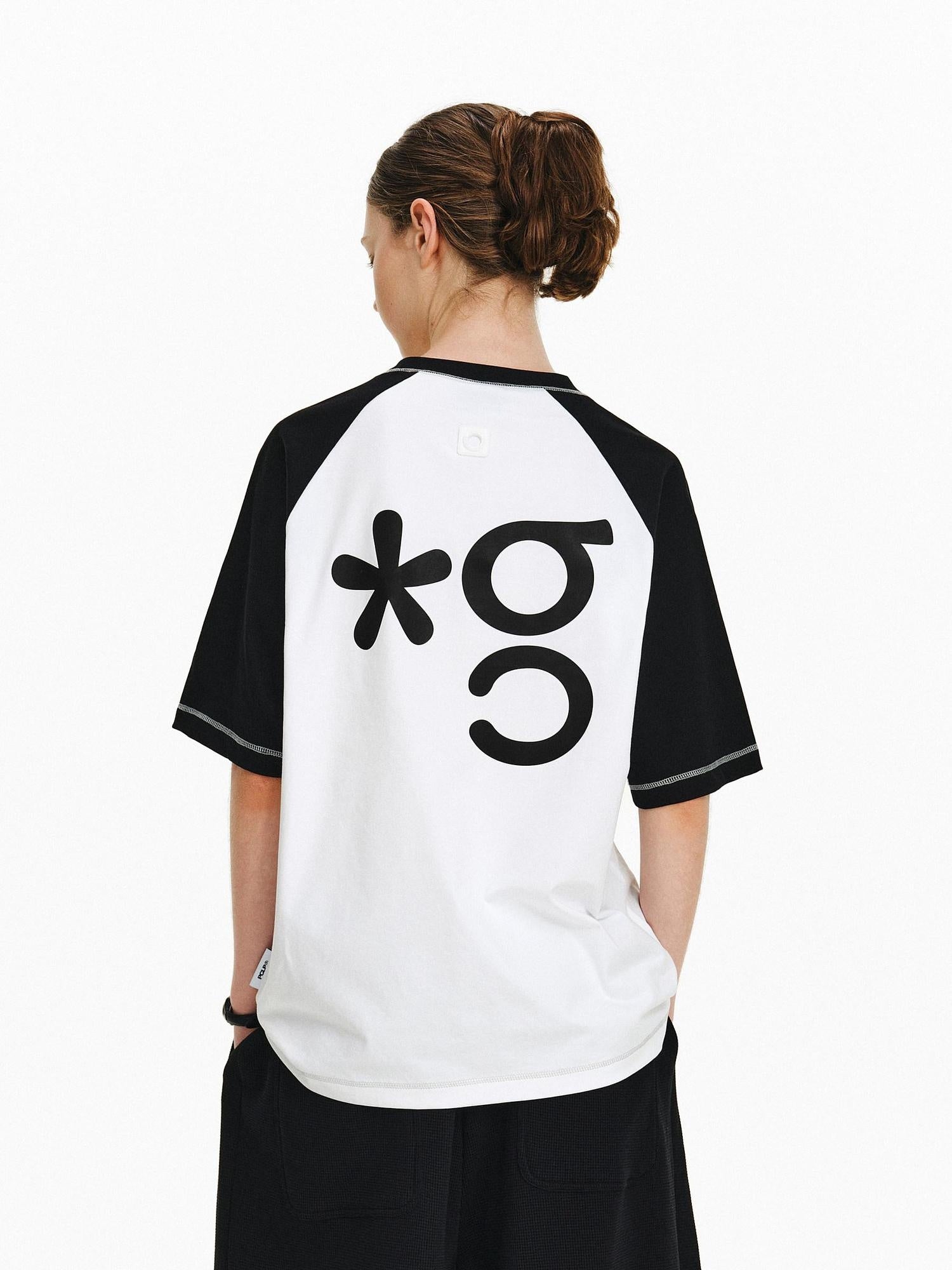 PCLP 100 Percent Cotton Loose Fit Casual Women Short Sleeve White Gray T-Shirt