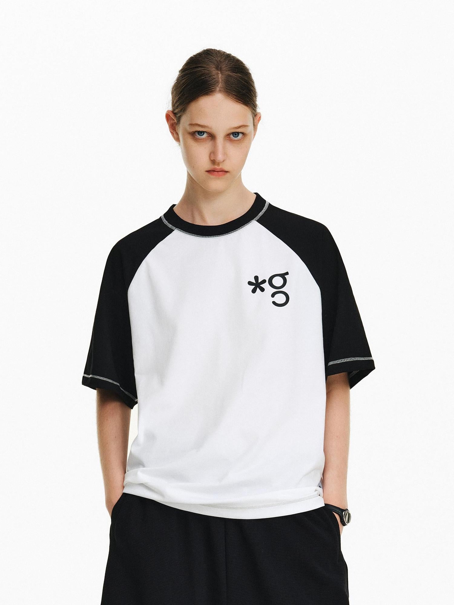 PCLP 100 Percent Cotton Loose Fit Casual Women Short Sleeve White Gray T-Shirt