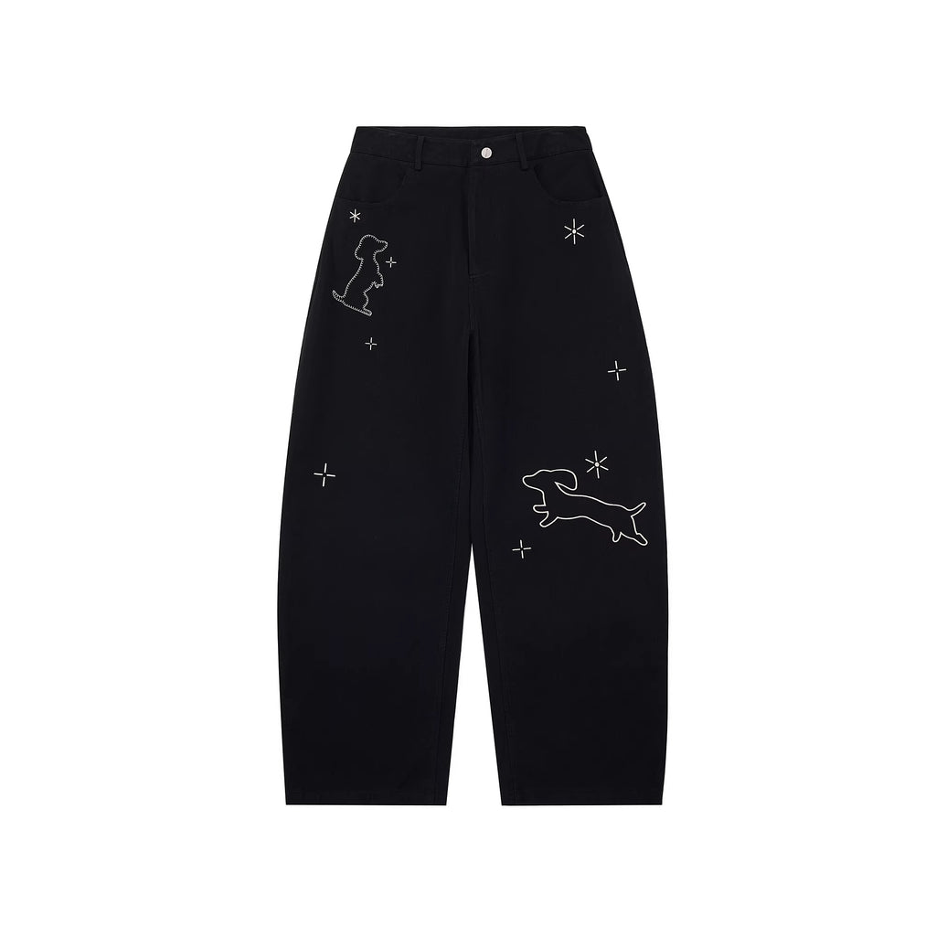 PCLP_100_Percent_Cotton_Mid_Rise_Button_Fly_Loose_Wide_Leg_Animal_Print_Women_Pants_MISSTT