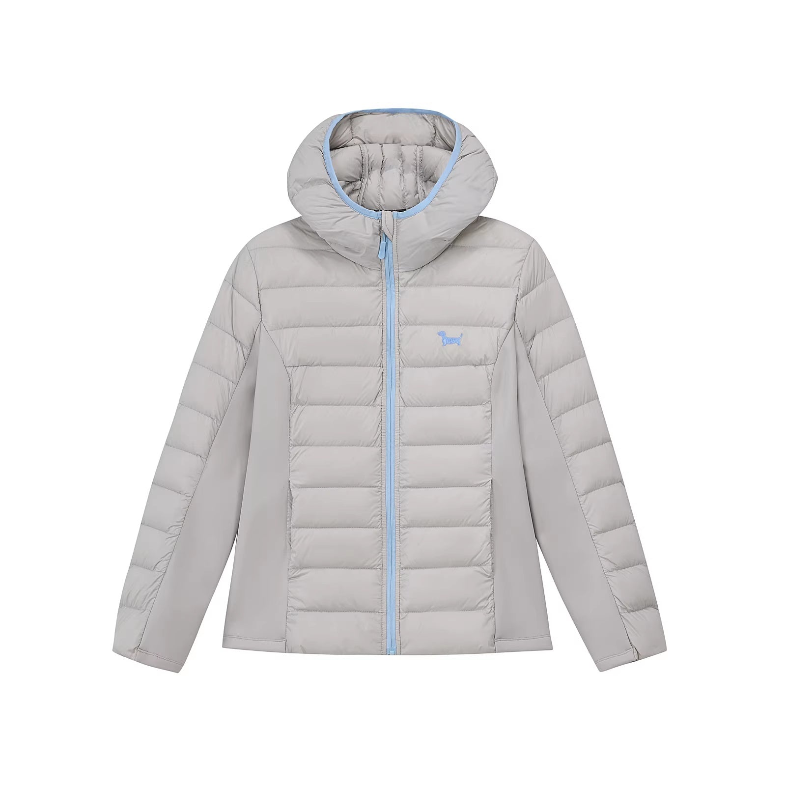 PCLP_90%_Duck_Down_Warm_Slim_Fit_Colorblock_Hooded_Women_Zipper_Down_Jacket_MISSTT