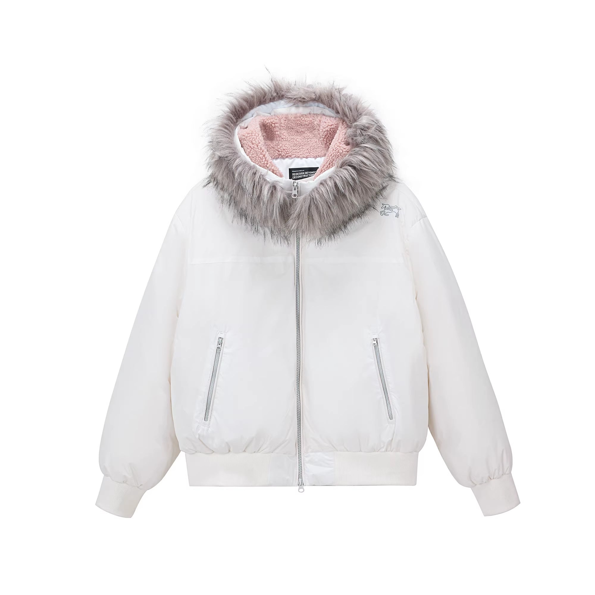 PCLP_90_Fill_White_Duck_Down_Hooded_Fur_Collar_Splice_Modern_Women_Nylon_Down_Jacket_MISSTT