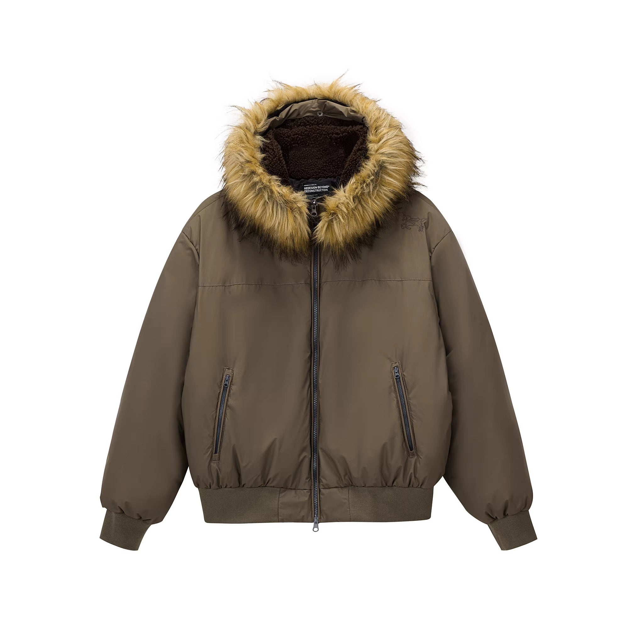 PCLP_90_Fill_White_Duck_Down_Hooded_Fur_Collar_Splice_Modern_Women_Nylon_Down_Jacket_MISSTT